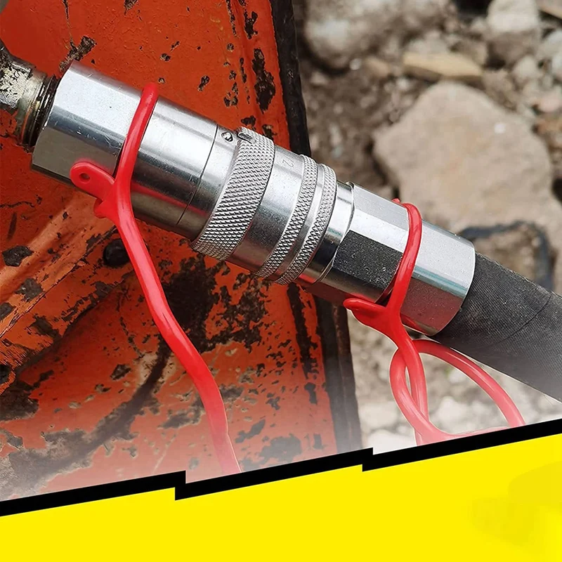 1/2Inch NPT Hydraulic Coupler Skid Steer Bobcat Flat Face Quick Connect Couplings With 4PCS Dust Cap