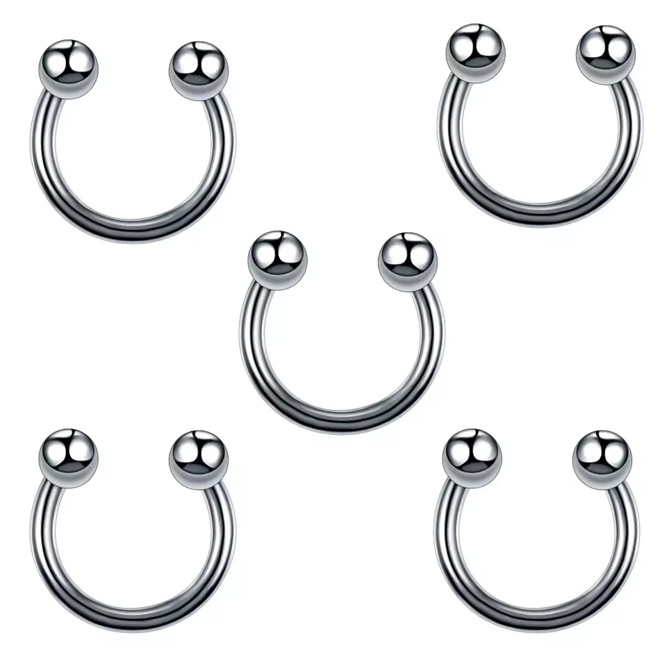 5/10/40/60 stücke Körper Piercing Schmuck Edelstahl Nase Ohr Bauch Lip Zunge Ring Captive Bead augenbraue Bar Piercing Lot Schmuck