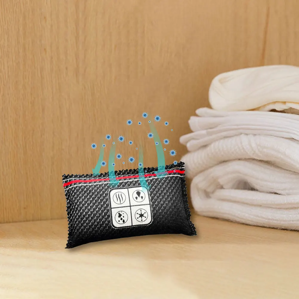 Deshumidificador de coche, bolsa deshumidificador desecante, bolsa multifunción absorbente de humedad, Gel de sílice/mineral para armario, zapatero