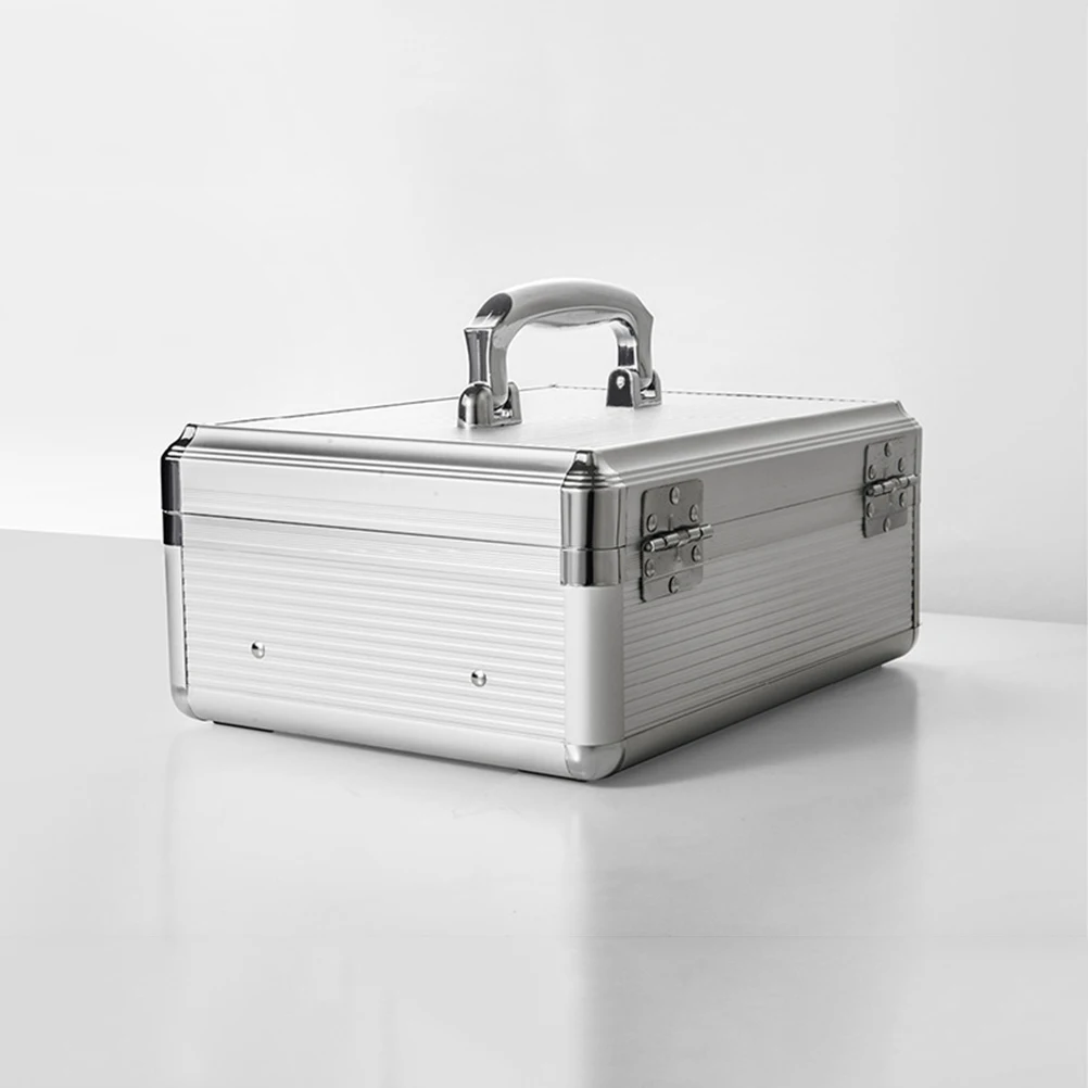 Portable Money Box Design For Cash Check Storage Organizer Metal Handle Cashbox Case Financial