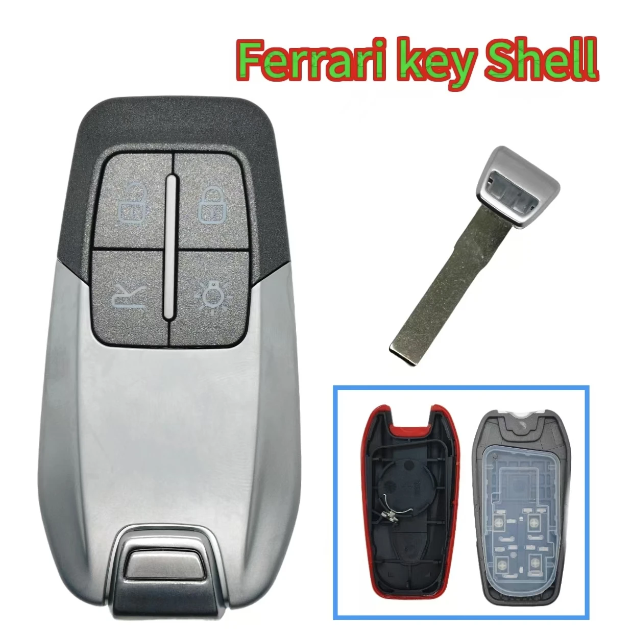 

Da Shi For Ferrari 458 588 488 GTB Ferrari car key shell Replacement Remote Car Key Fob With Logo