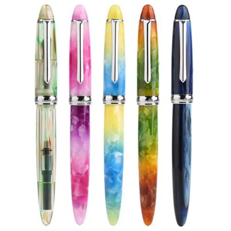 

Роскошные перьевые ручки A + PENBBS 308, акриловая китайская перьевая ручка, гладкое тонкое перо 0,5 мм, шикарное письмо