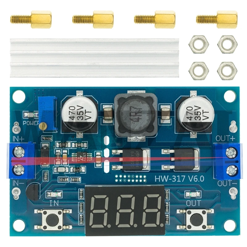 H31 DC DC-DC 3~35V to 3.5~35V LTC1871 Booster step up Step-up module Converter Regulated Power Supply+VoltMeter
