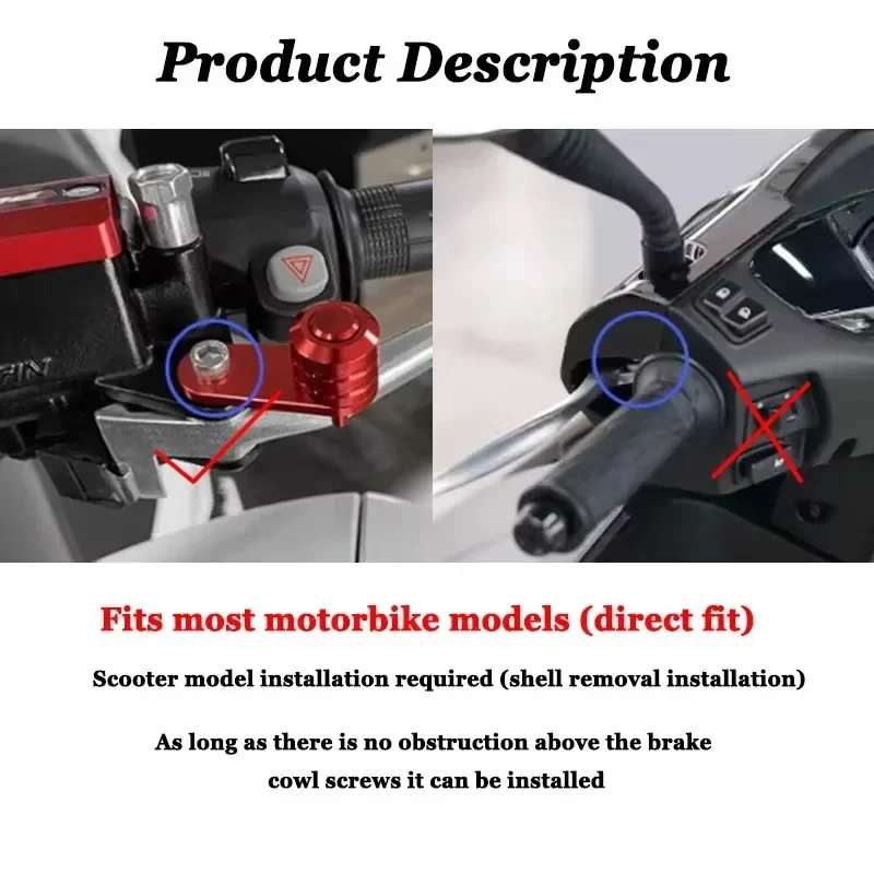 Motorcycle CRUISYM300 Brake Lever Parking Button Semi-automatic Lock Switch Fit For SYM CRUISYM 125 150 180 250 300 Accessories