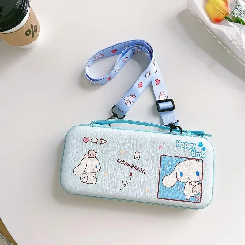 Sanrio Cinnamoroll My Melody Purin Dog Switch Storage Bag Diagonal Protective Case High-Value Anti-Fall Portable Girlfriend Gift