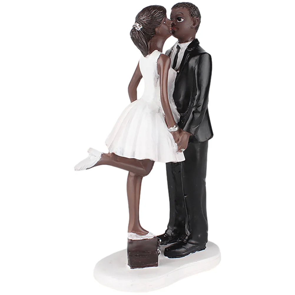 

Bride Groom Wedding Cake Topper Romantic Resin Couple Decor Desktop Tabletop Wedding Accessory Romantic Bride Groom Figurine
