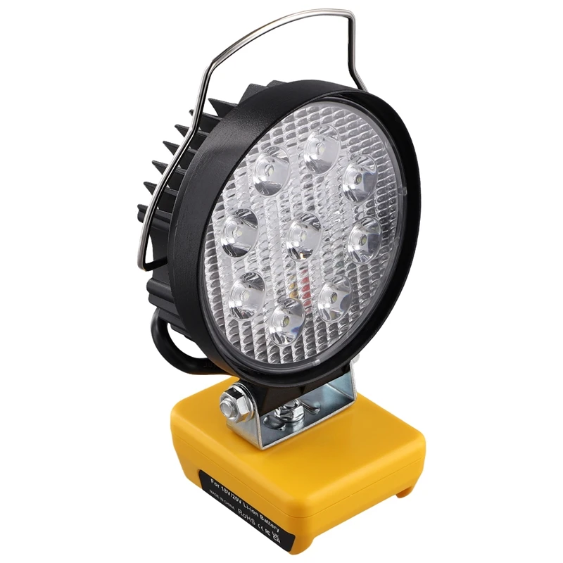 

For Dewalt 18V 20V Battery 4Inch 18W Work LED Light 6500K LED Outdoor Engineering Light