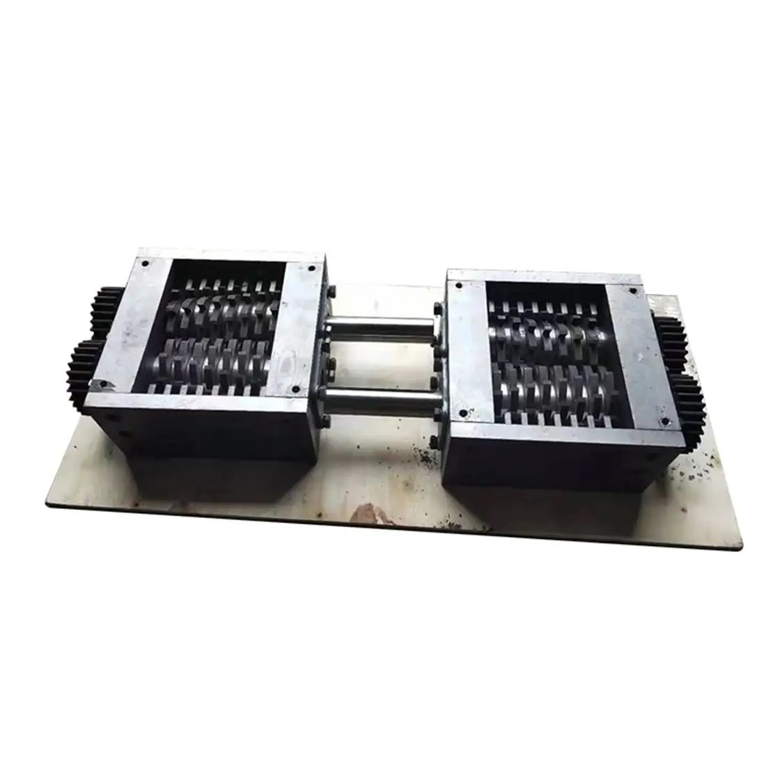 Customized Double Shaft Metal Shredder Crusher Machine Box Shredder Blade Part of Plastic Machinery