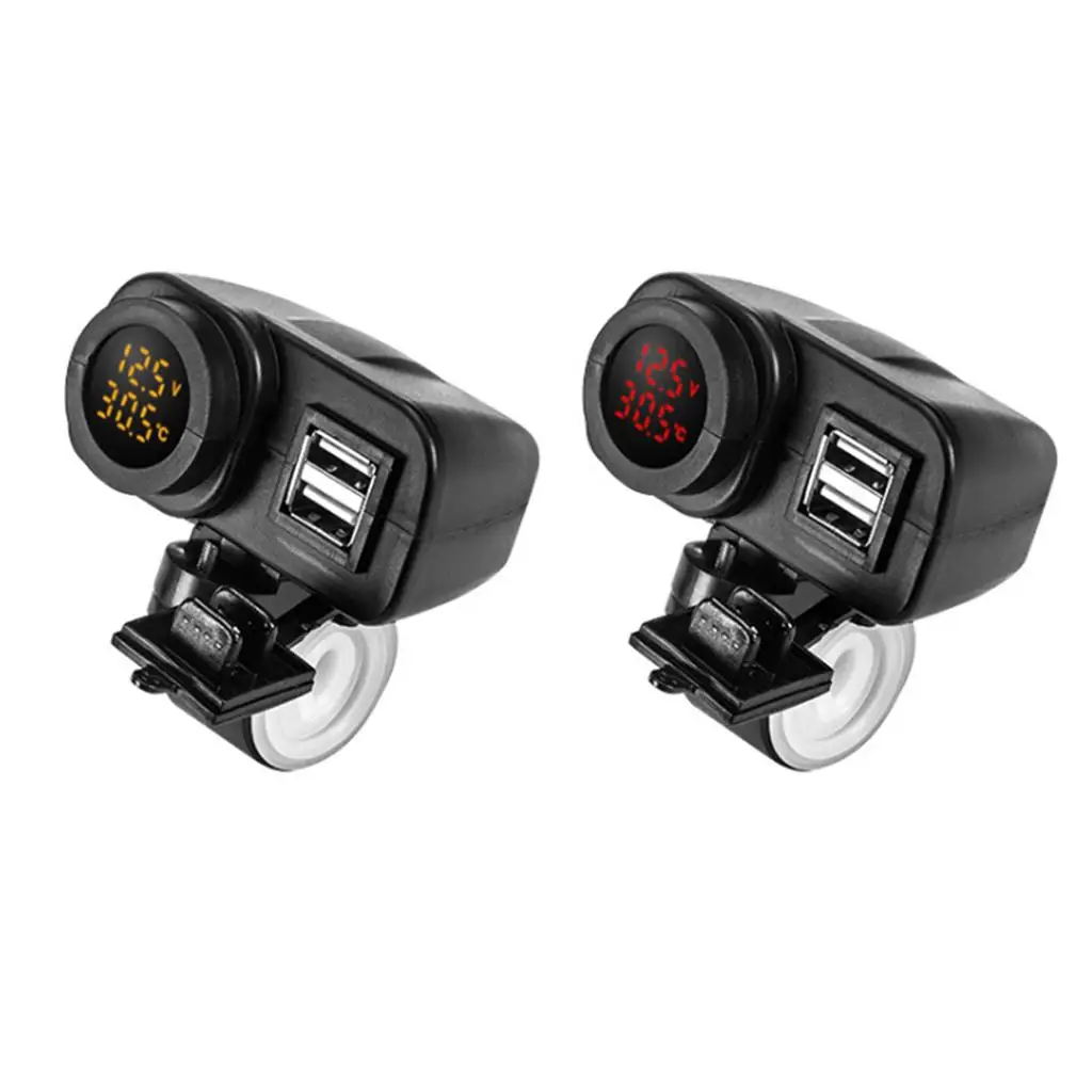 

Зарядное устройство GPS для мотоцикла, высокоскоростной USB-порт питания с вольтметром для руля мотоцикла