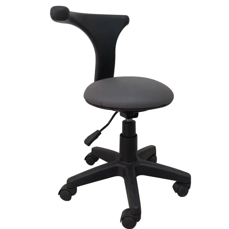 Adjustable Pneumatic Dental Stool with Backrest Mobile Doctor Chair for Clinic Office Use Ergonomic Rolling Seat CY-H824