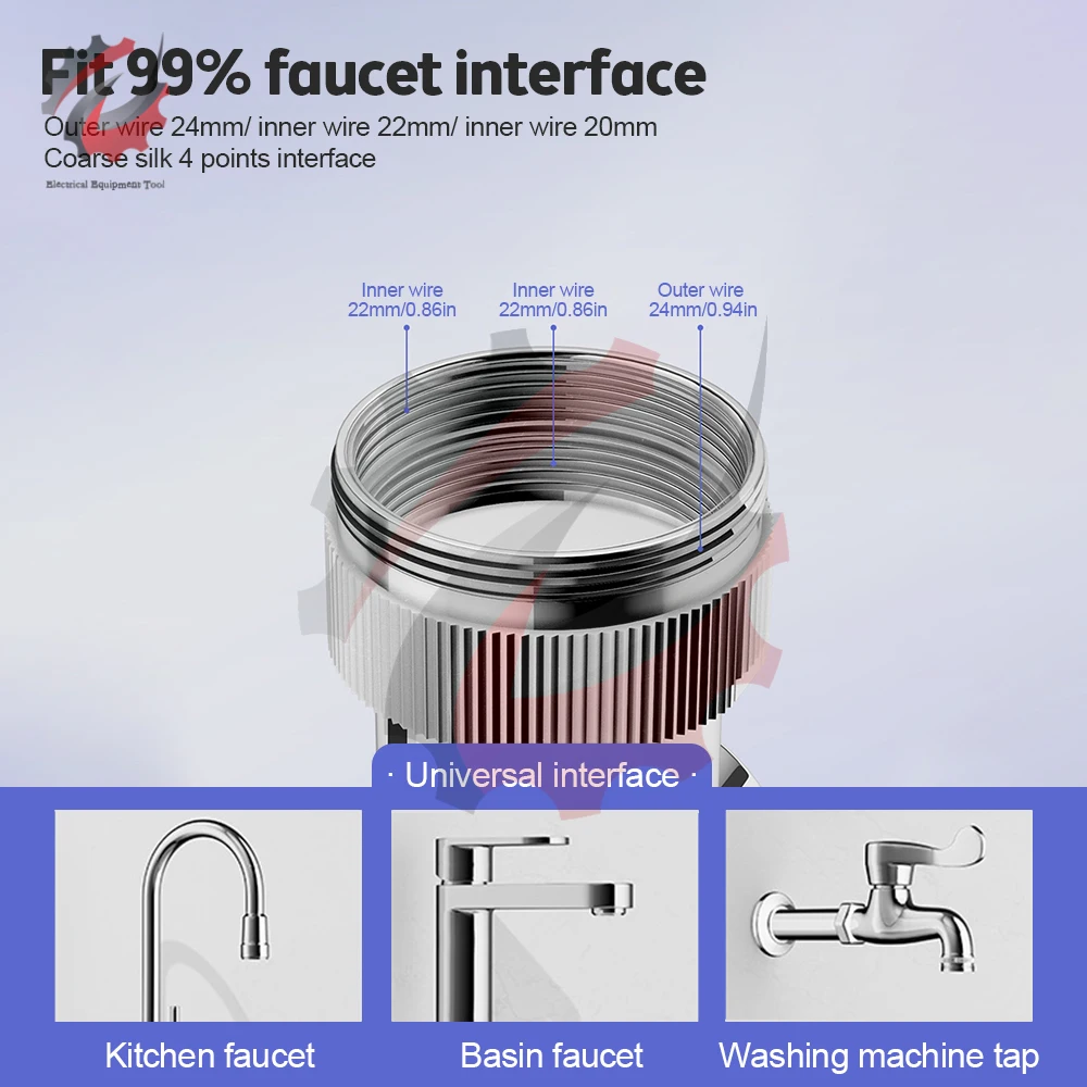 Universal 1080° Swivel Robotic Arm Faucet Foldable Kitchen Sink Extension Faucet Rotatable Multifunctional Extension Faucet