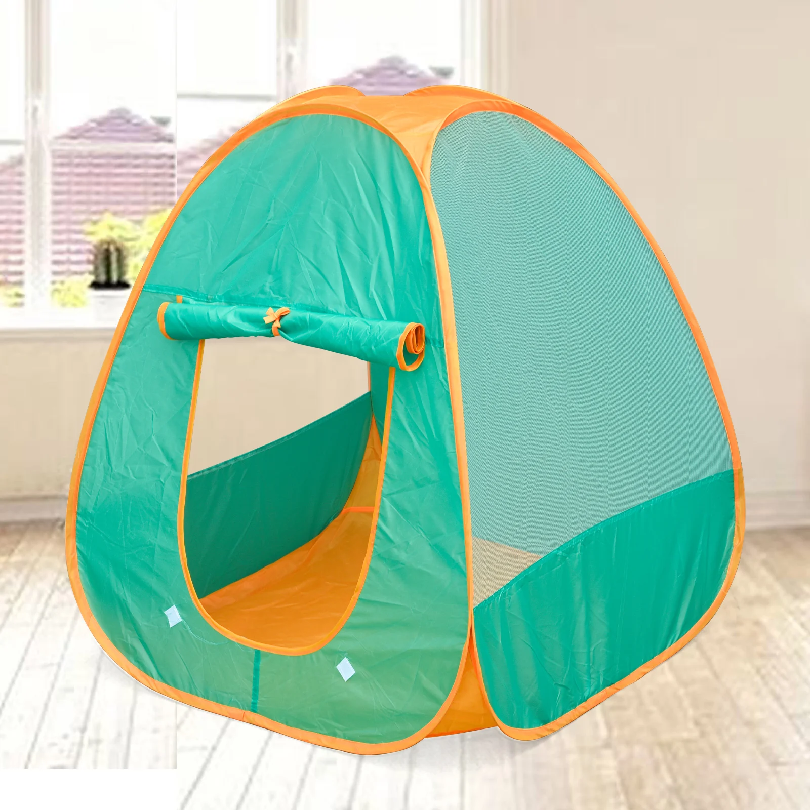 خيمة خضراء للأطفال لعبة داخلية منزل مريحة قابلة للطي تركيب مجاني بوبو بركة كرة أوشن بركة ألعاب الأطفال الذكور والإناث