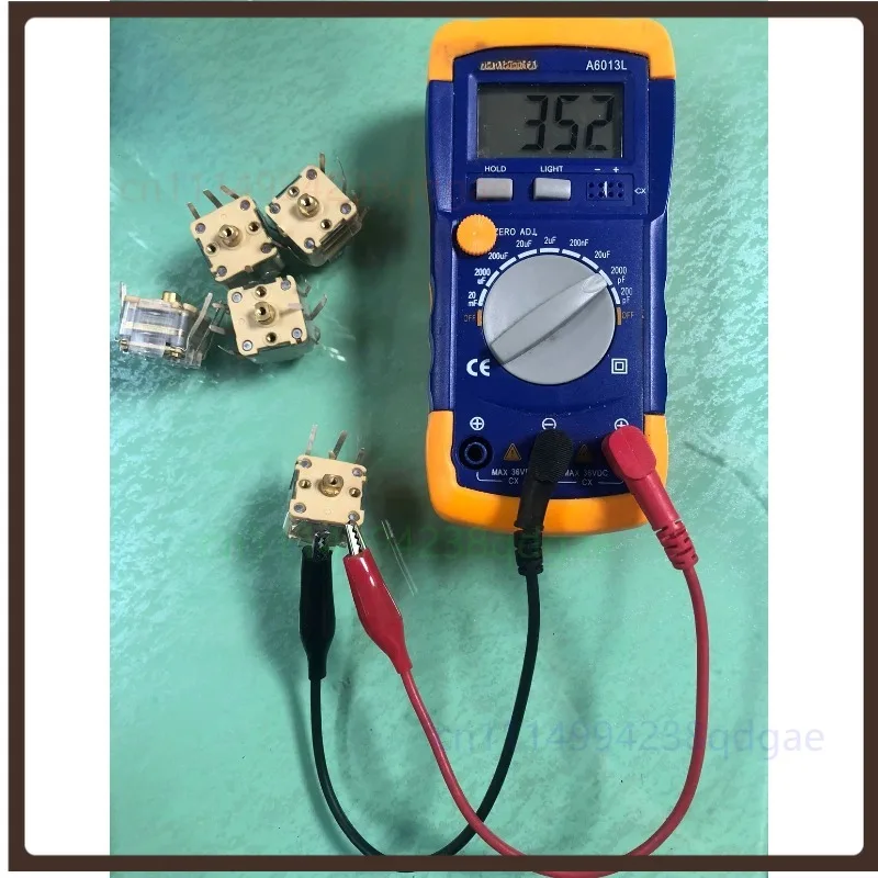 1PCS 443AF Four Section Film Variable Capacitor 335pF For FM AM Radio Tuning DIY Repair Replacement Parts
