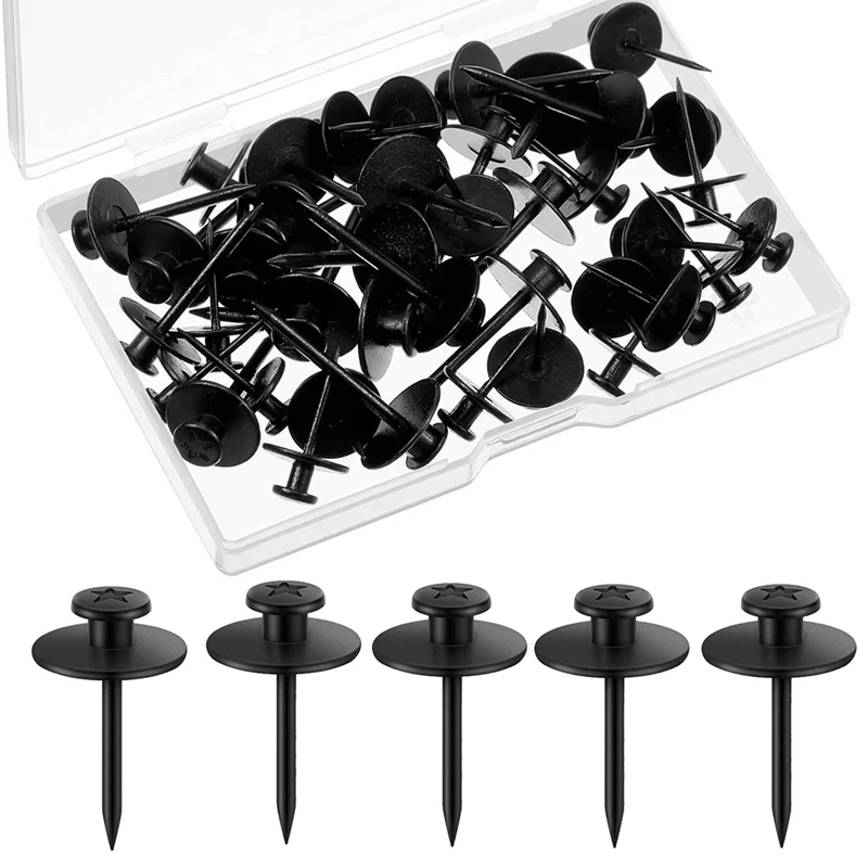 50 Pcs Double Headed Picture Hangers Nails Thumb Tacks Small Headed Hanging Nails Push Pins Decorative Wall Hooks