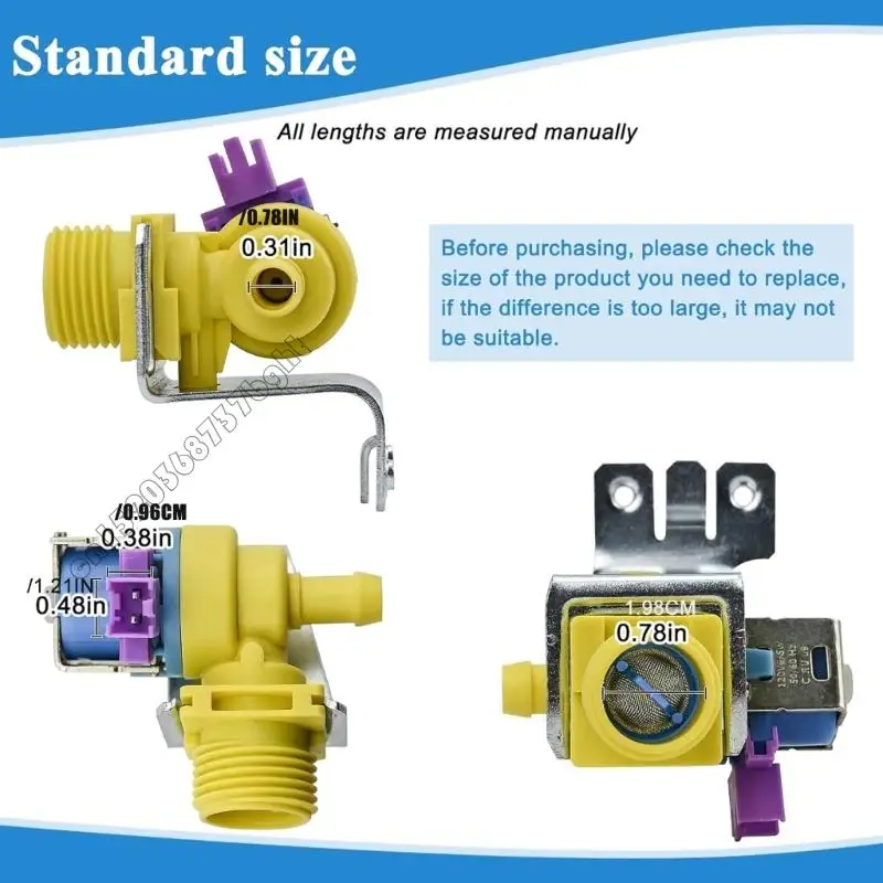 مجموعة صمامات مدخل غسالة الأطباق عالية الأداء WD15X26078 صمامات مدخل المياه البلاستيكية نماذج قابلة للاستبدال AP6986683 4XFB #6