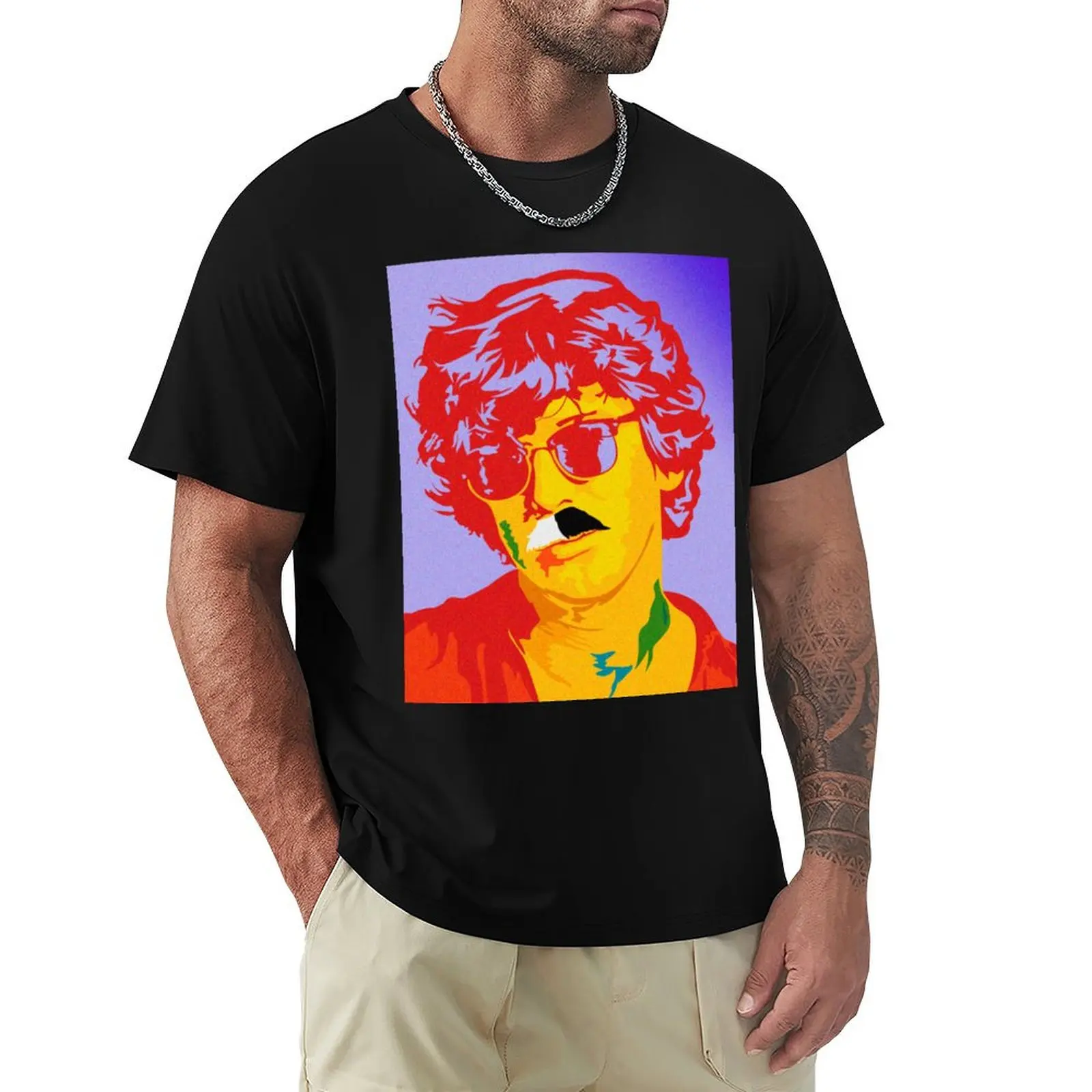 Camiseta con estampado de patrón abstracto de Charly Garcia Art