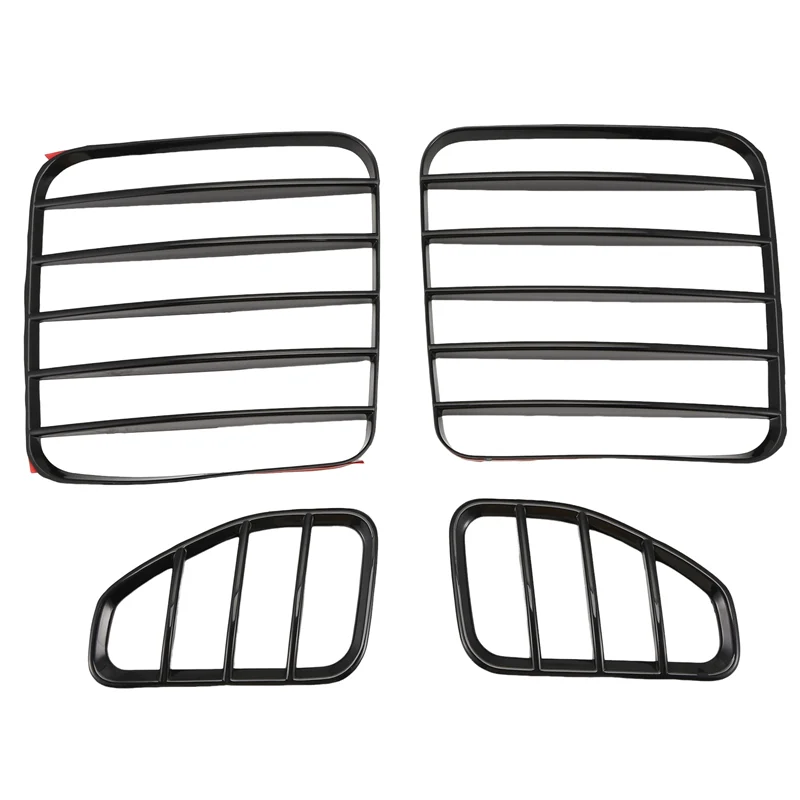 A45F-cubiertas de lámpara de luz trasera persianas ABS protector de luz trasera para Jeep Renegade 2016 2017 2018 2019 2020 2021, negro