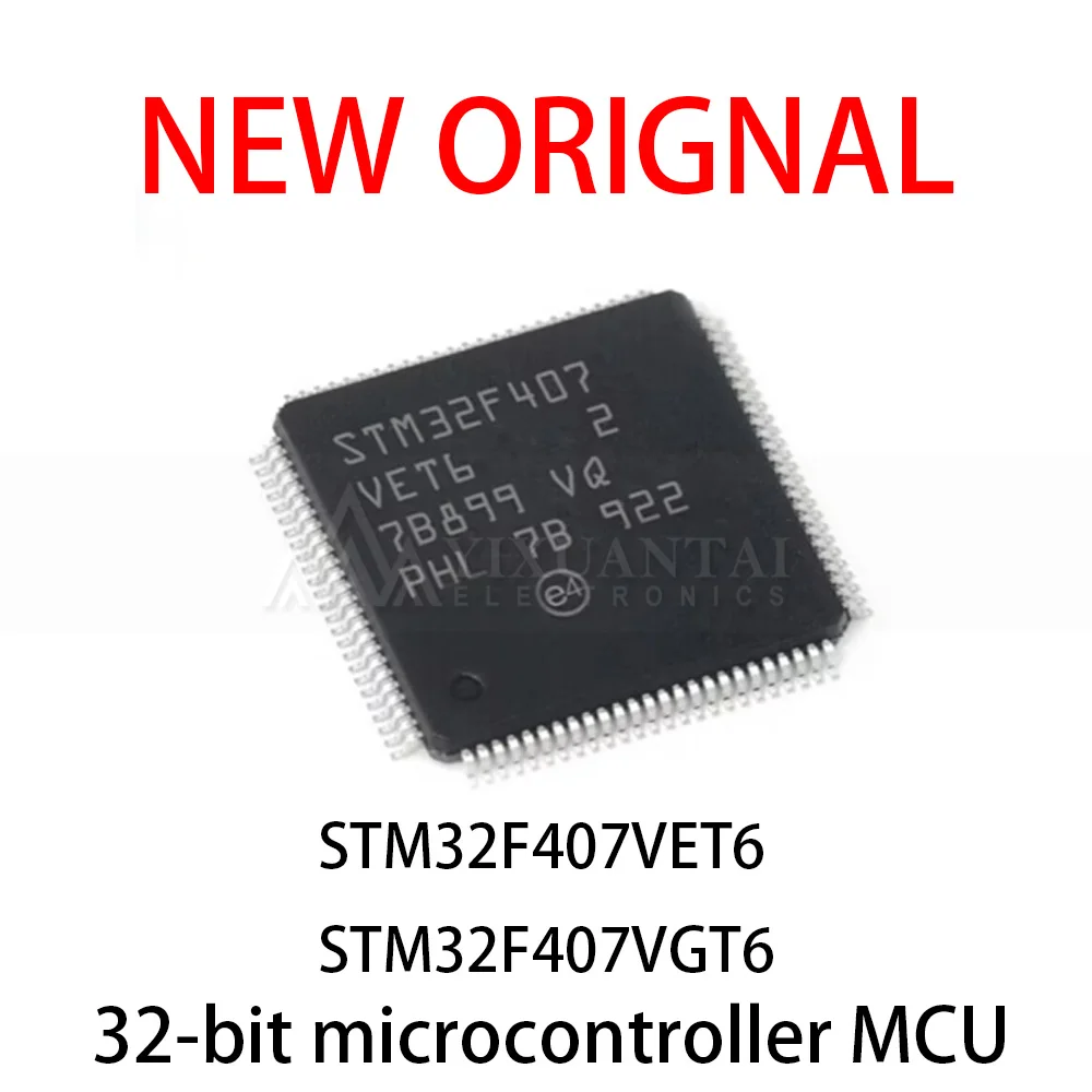 (5-10piece) 100% New original STM32F407VET6 STM32F407VGT6 STM32F407 VET6 STM32F407 VGT6 QFP-100 ChipsetNew