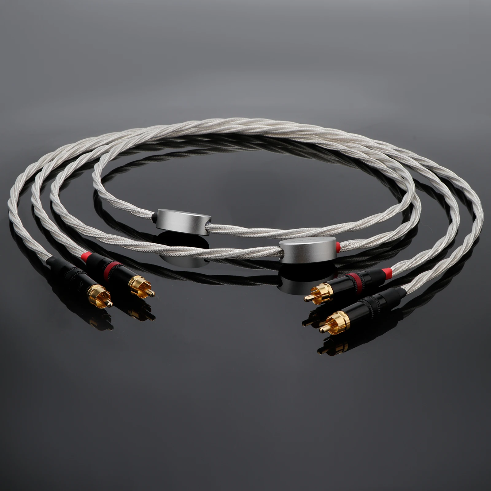 Высококачественный посеребренный сигнальный кабель HiFi OCC с позолоченными разъемами RCA/3-контактными разъемами XLR Кабель XLR/RCA для динамика AMP