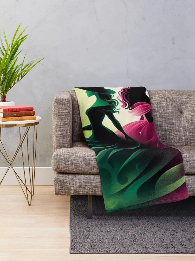 Elphaba & Glinda Wicked the Musical Defying Gravity Throw Blanket For Baby Sofa Blankets