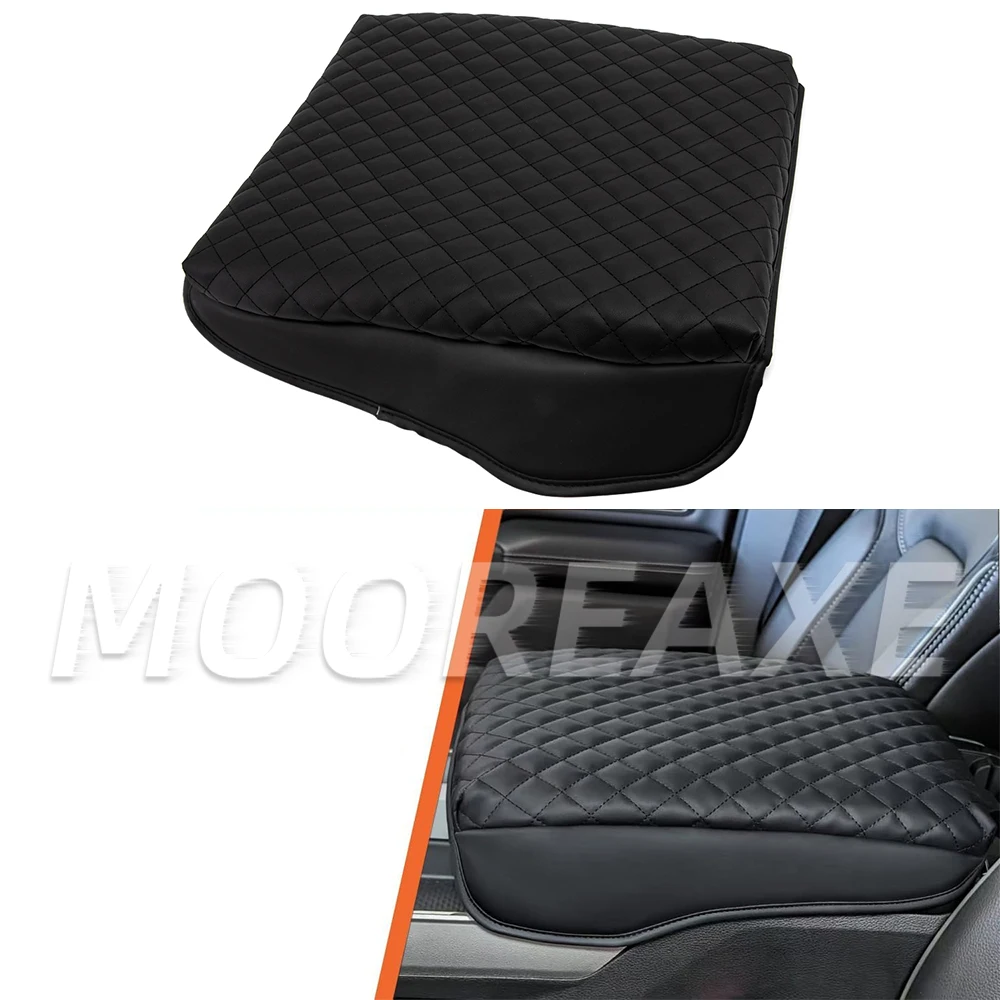 Center Console Cover For Ram 1500 2019-2026 Armrest Cushion Pad Cover PU Leather for 5th Ram 1500  Anti-Scratch for Ram 2500