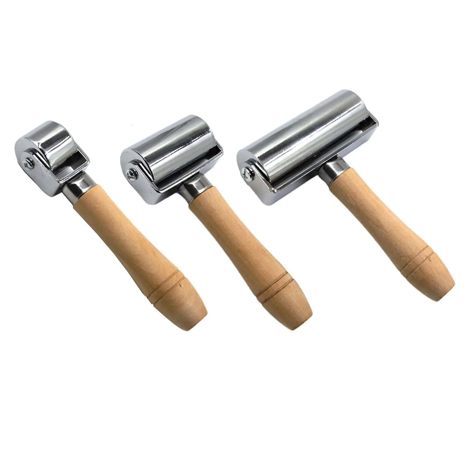 Leather Edge Roller Leather Creaser Tool Ergonomic Handmade Comfortable to Hold Rolling Craft Roller Wooden Handle