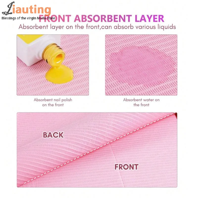 20/50/125 個使い捨てテーブルマットネイルアート防水ネイルペーパータオルクリーンパッド保護マニキュアナプキン