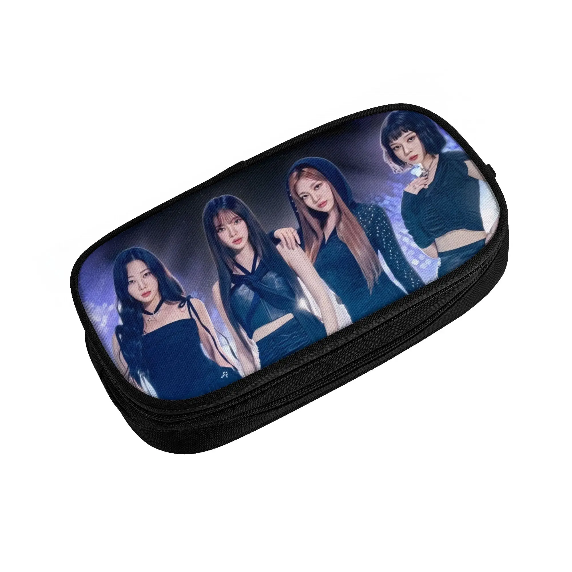 Kpop A-Aesp A-Aas Girls Karina Winter Giselle Ningning Korean Pencil Cases Girl Boy Large Storage Pencil Box Students Stationery