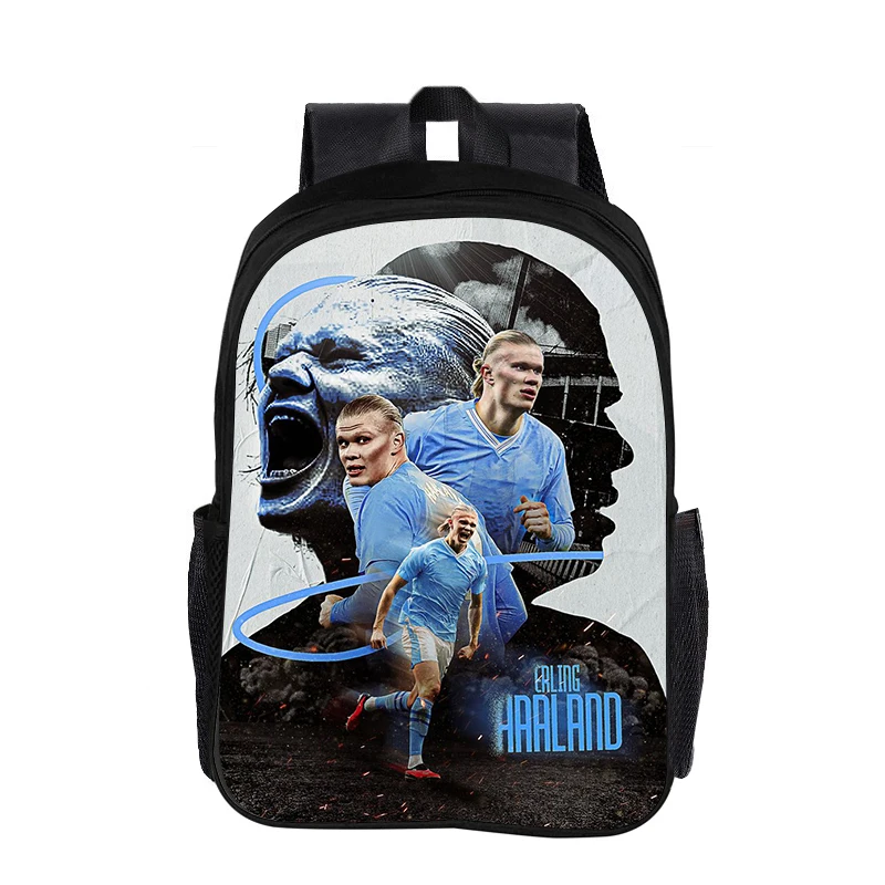 Backpack Football Star for Child Light Weight Child Knapsack  Best Gift School Large Capacity Haaland Backpack Rucksack