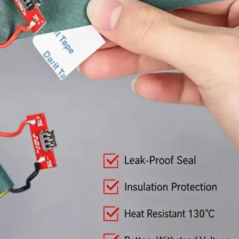 10/20/30Meter 21700 18650 Battery Insulation Gasket Barley Paper Li-ion Pack Cell Insulating Glue Fish Tape Warp Electrode Insu