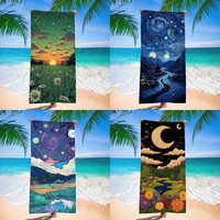 Starry Sky Towel Beach Towel Large Size Outdoor Travel Camping Absorbent Beach Towels SuperSoft Summer Swimming Towel