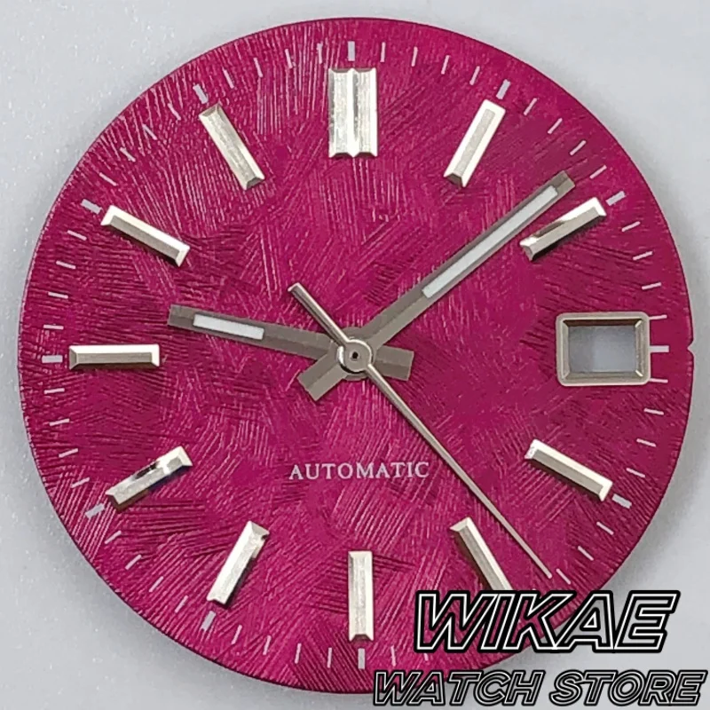 NH35 Movement 29mm Sakura Pink Texture Pattern Watch Dial Suitable