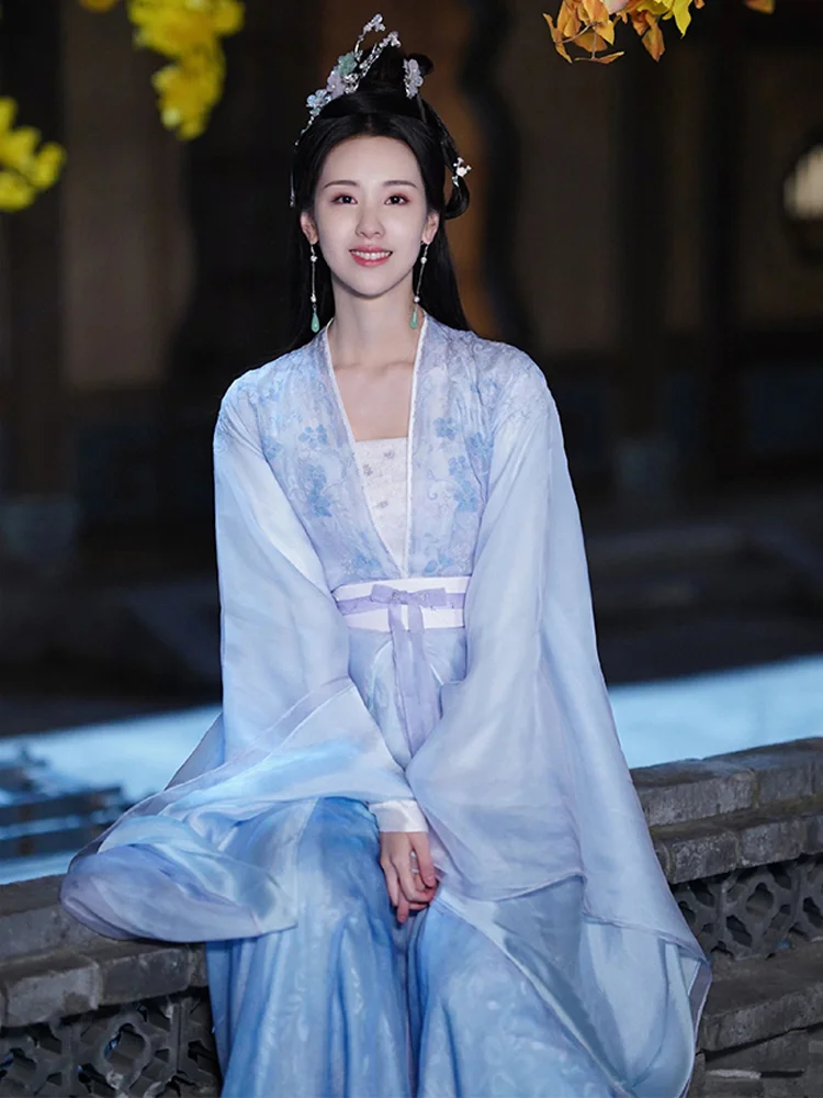 Till the End of Moon Costume Hanfu Dress Red Swordlady Imitate Dun Huang Female Buddha Elegant Fairy Clothing Cosplay Outfits