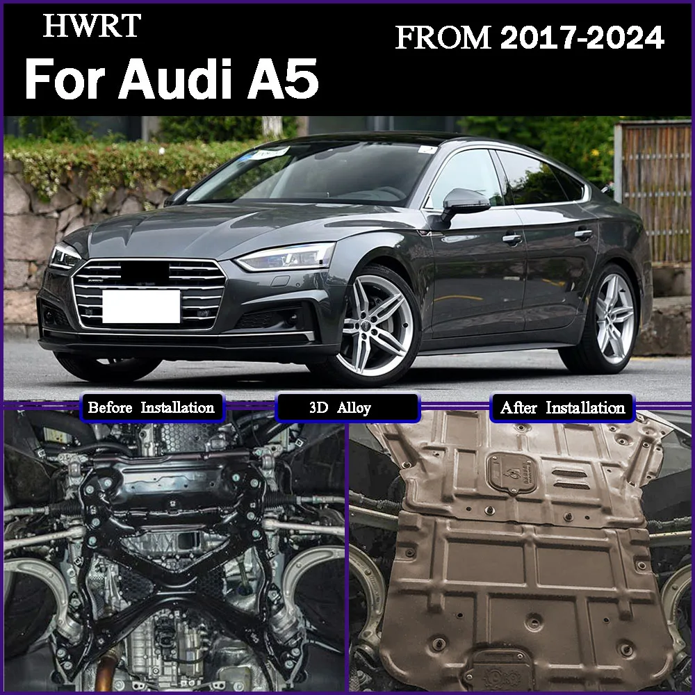 

Car Under Engine Guard Mudguard Board Splash Shield Mud Fender Plate Panel For Audi A5 2017 2018 2019 2020 2021 2022 2023 2024