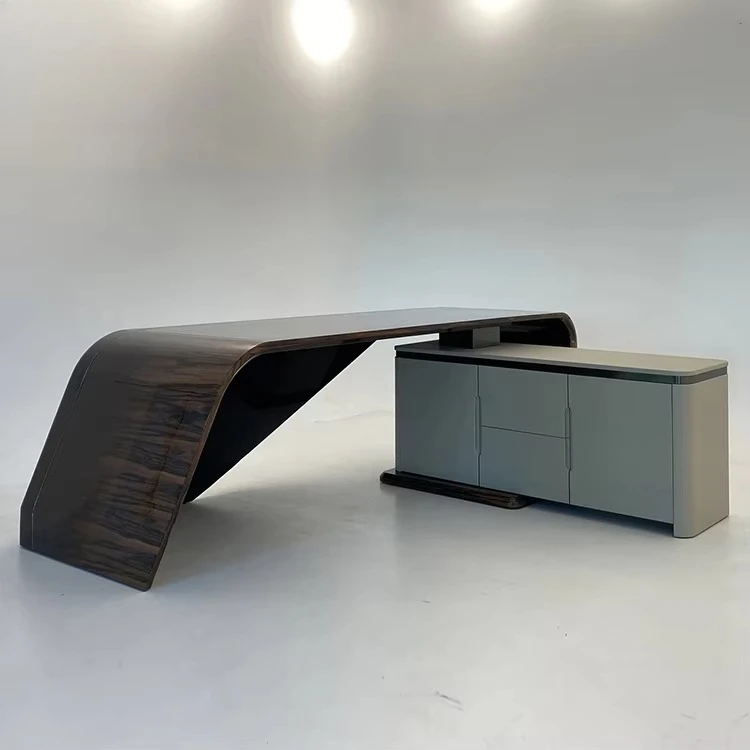 yh-Modern Design High-Level MDF CEO Manager Executive Office Table 2025 Latest L Shape Office Computer Desk-