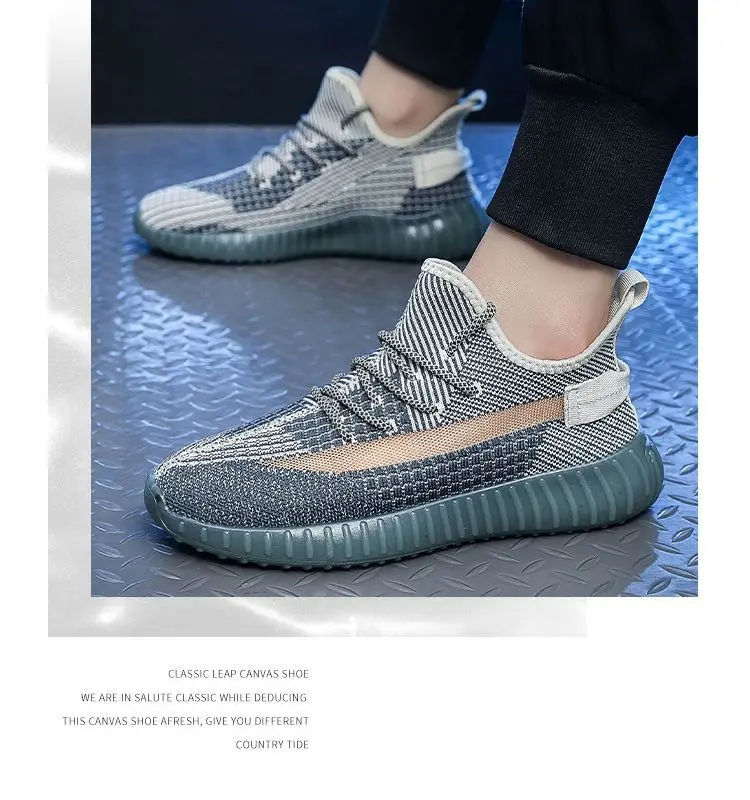 Neue Frühlings- und Herbst-Herrenschuhe aus atmungsaktivem Mesh-Canvas, modische Freizeitsneaker im koreanischen Trend, leichte Wanderschuhe – Detail 12