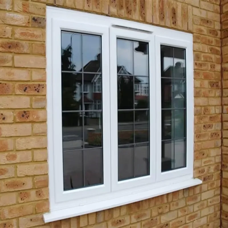 Windproof Tempered Glass Horizontal Swing Casement Windows Aluminum Alloy for Modern Residential Villa