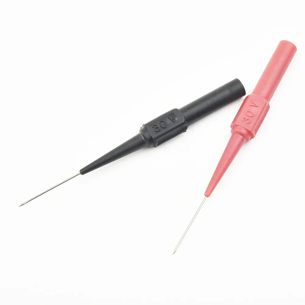 10/2pcs Insulation Piercing Needle Non-destructive Multimeter Test Probes Measuring Device 30V Suitable For Banana Plug