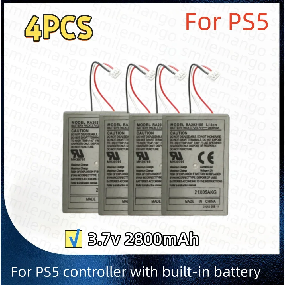 PS5 Battery 2800mAh 3.7V Rechargeable Batteries for Sony PS5 Controller DualSense Game Gamepad Built-in Lithium Battery