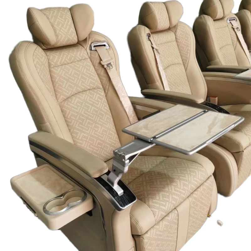 

Deluxe Leather Car Seat for Sprinter MPV Electric with Folding Table Vito Model 1 Year Warranty