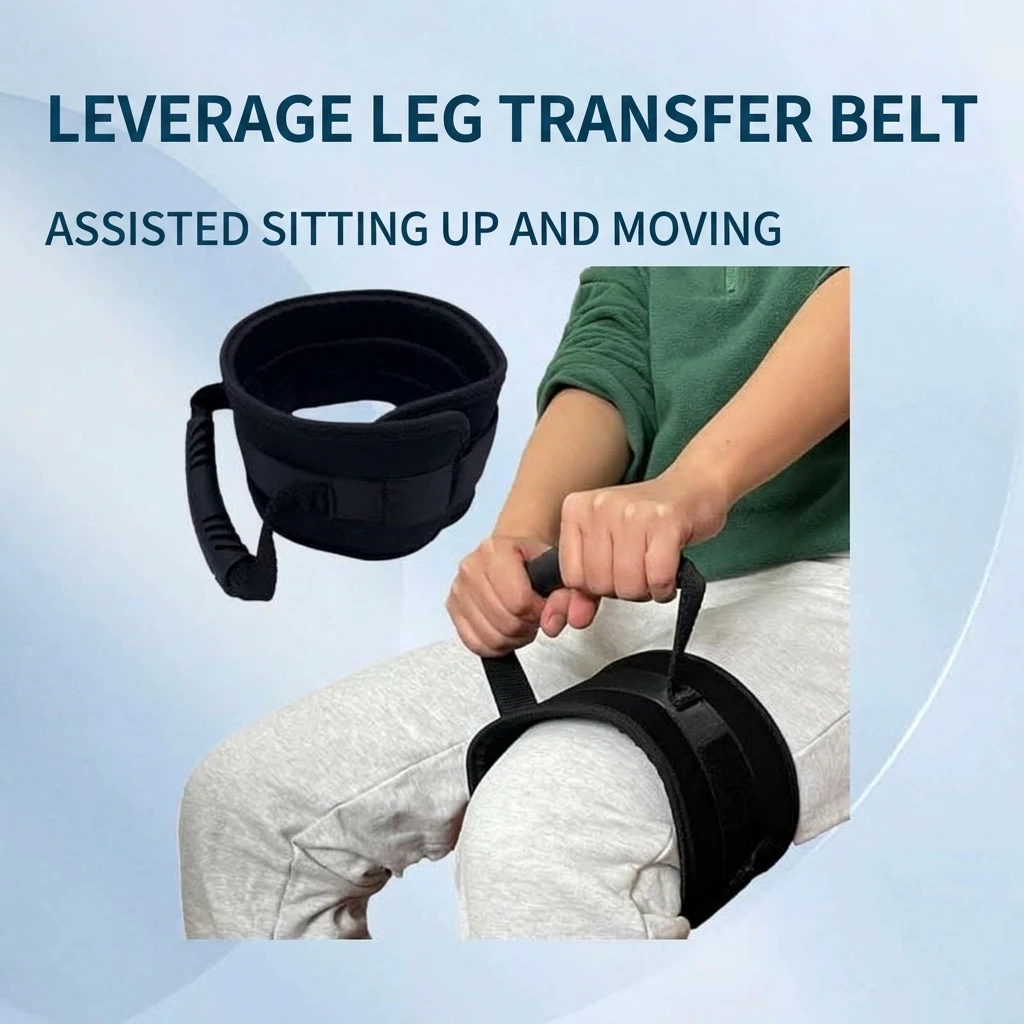 Mobility Assistance Leg Lifter Strap Nonslip Transfer Aid for Bedridden Seniors Elderly Patient Care Nursing Home Tool