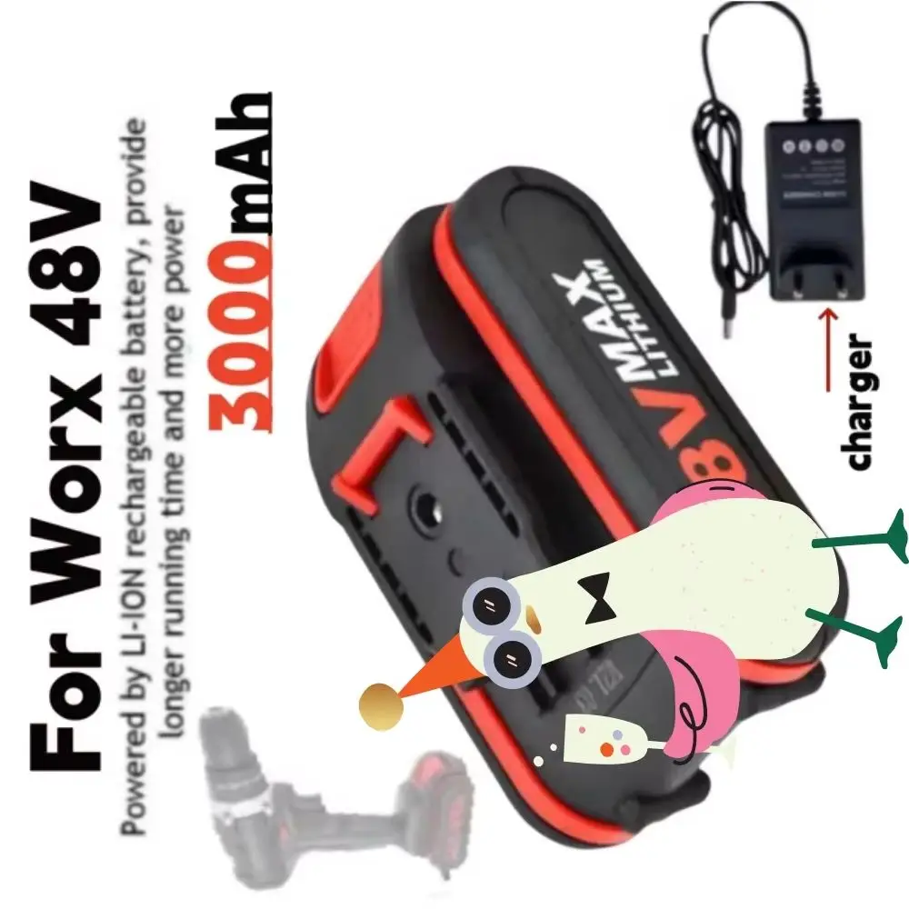 Cordless Reciprocating Saw Screwdriver Electric Saw Wrench Rechargeable Li-ion Battery 3.0Ah Compatible with 24VF 48VF 88VF