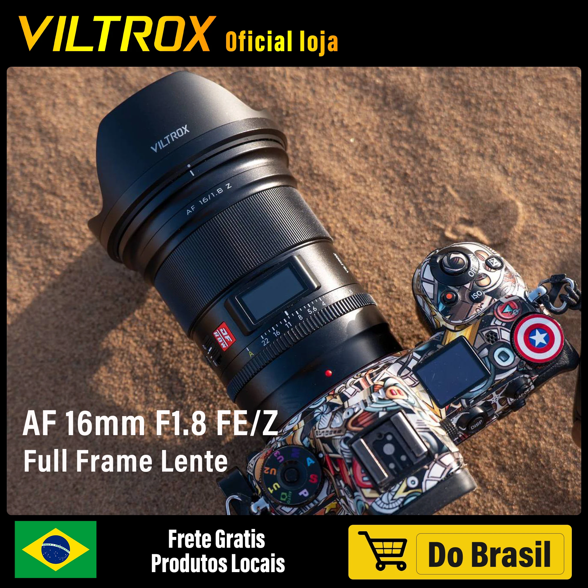 VILTROX 16mm F1.8 For Sony E Nikon Z Camera Lens Full Frame Large Aperture Ultra Wide Angle Auto Focus Lens With Screen Z6 Z8