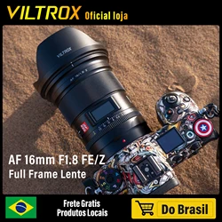 Объектив VILTROX 16 мм F1.8 для камеры Sony E Nikon Z, полнокадровый объектив с большой диафрагмой, ультра широкоугольный объектив с автофокусом и экраном Z6 Z8