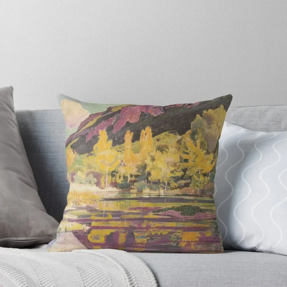 

At the foot of the Petit Salève by Ferdinand Hodler Throw Pillow Decorative Sofa Cushion Decorative Cushion pillow