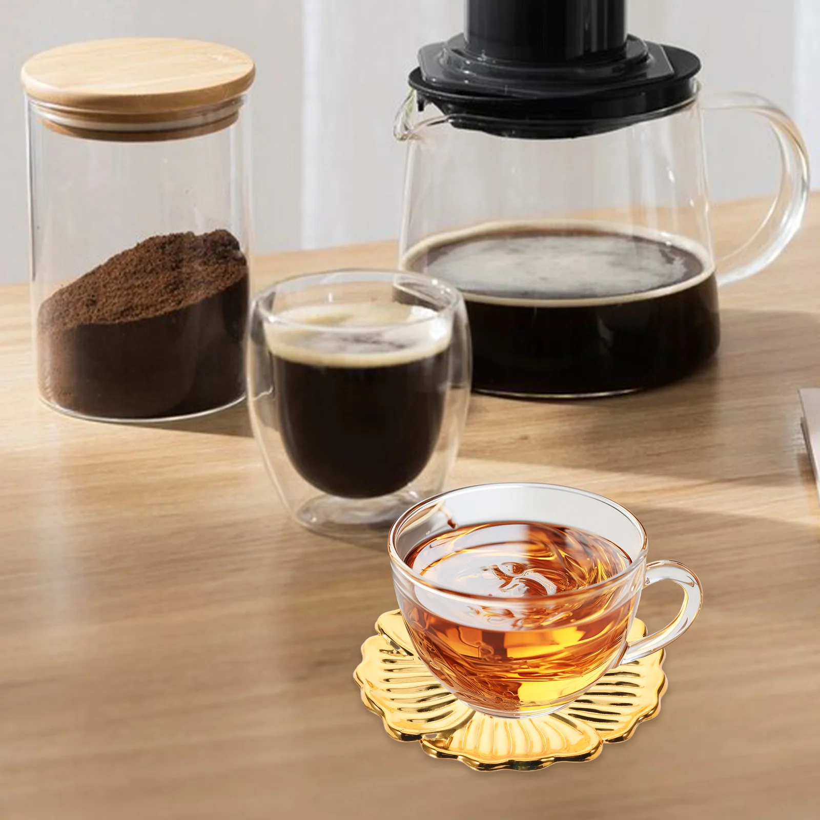 

Creative Iron Fruit Cake Tray Cup Saucer Jewelry Storage Plate Bathroom Decorative Organizer Decor Bracelet Tray