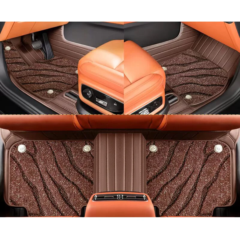 

Leather Custom Car Floor Mats Full Set for Wish 2009 2010 2011 2012 2013 2014 2015 2016 2017 Foot Carpet Auto Accessories
