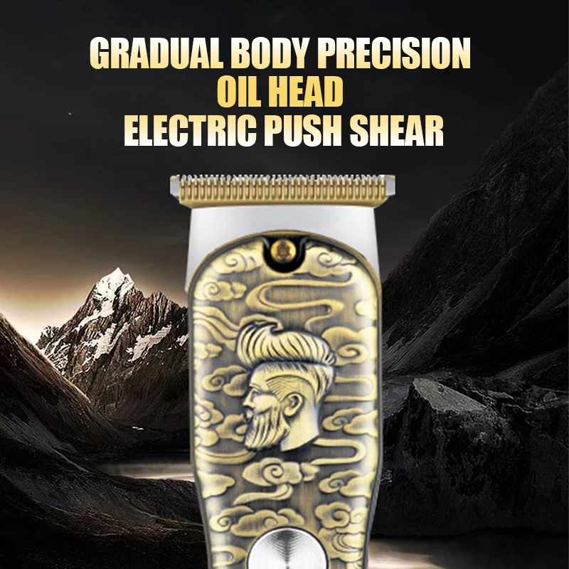 KEMEI-cortadora de pelo profesional inalámbrica para hombre, máquina para cortar Cabello, recargable, para Barba, KM-077