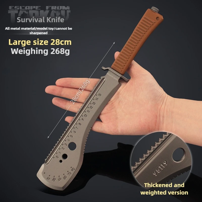 Escape from Tarkov อุปกรณ์ต่อพ่วง Survival มีดเกมระยะประชิดของเล่นมีดการฝึกอบรม Props โลหะรุ่น Tabletop เครื่องประดับ Gamer ของขวัญ