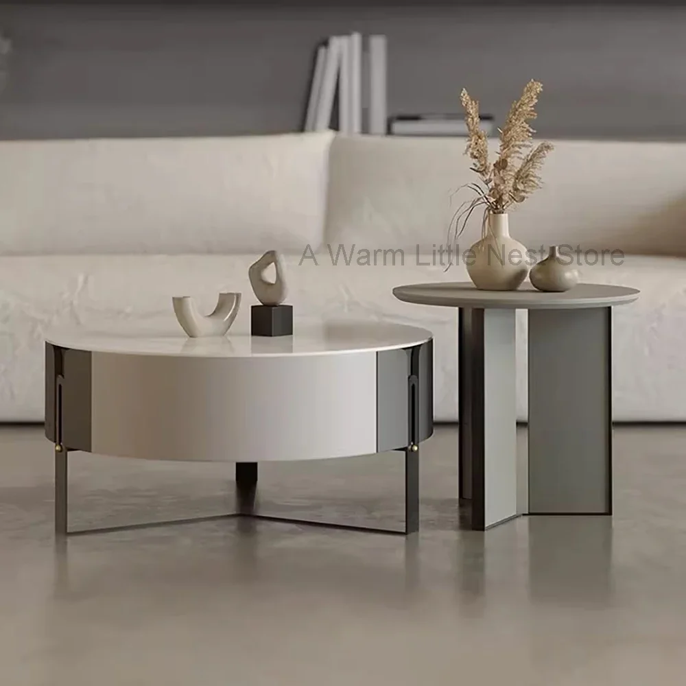 

Nordic Living Room Coffee Tables Luxury Organizer Legs Metal Coffee Tables Korea Aesthetic Mesas De Centro Interior Decorations